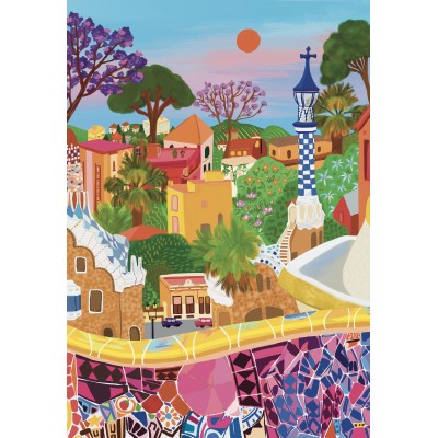 Puzzle - Pieces & Peace - 1000 pieces - Parc Güell