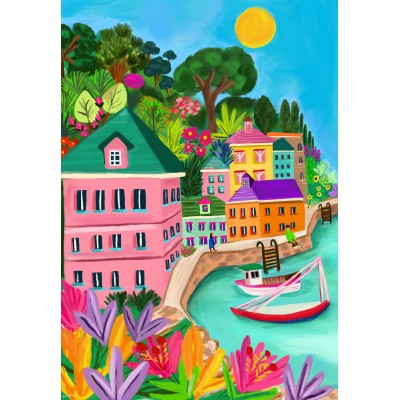 Puzzle - Pieces & Peace - 1000 pieces - Palette de Polperro