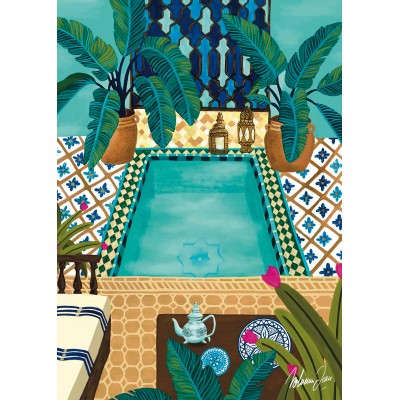 Puzzle - Pieces & Peace - 1000 pieces - Blue Riad