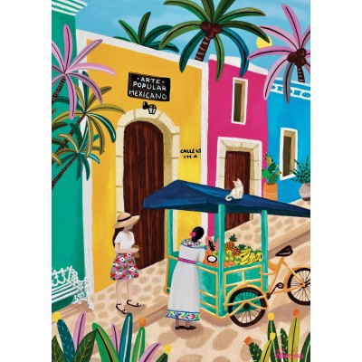 Puzzle - Pieces & Peace - 500 pieces - Colors of Mexico