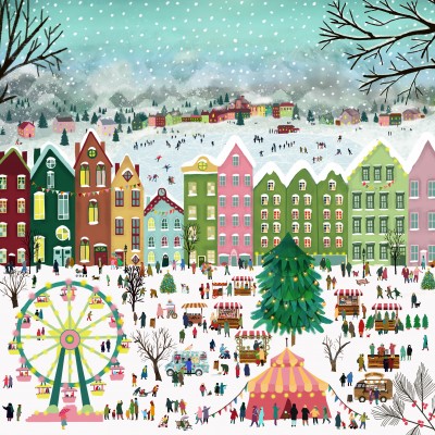 Puzzle - Pieces & Peace - 1000 pieces - Christmas in the Square