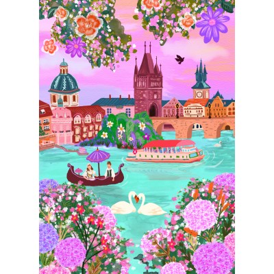 Puzzle - Pieces & Peace - 500 pieces - Prague, Czech Republic