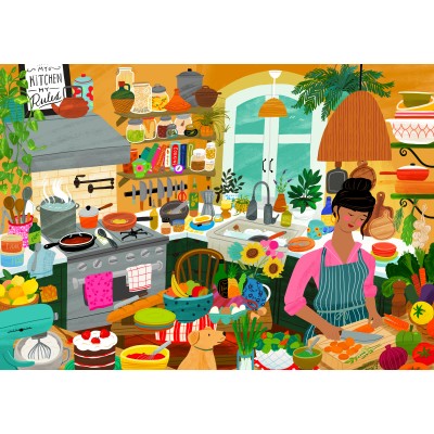 Puzzle - Pieces & Peace - 2000 pieces - My Happy Place is in the Kitchen