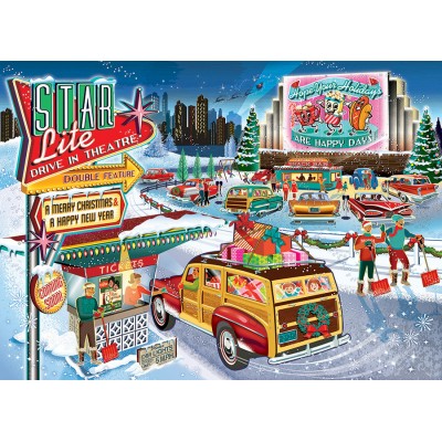 Puzzle  Cobble-Hill-40293 Drive In de Vacances