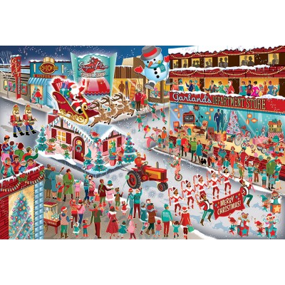Puzzle  Cobble-Hill-49020 Parade du Père Noël