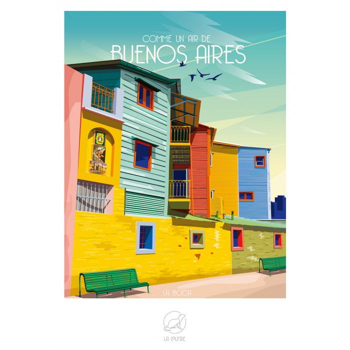 Puzzle Puzzle-La-Loutre-8055 Comme un Air de BUENOS AIRES - La Boca