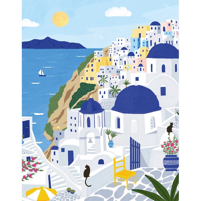 Puzzle Pieces-Peace-F-00094 Santorini