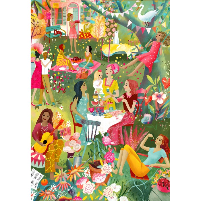 Puzzle Pieces-Peace-F-00193 Garden Party Estivale