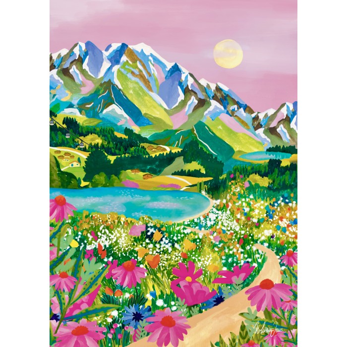 Puzzle Pieces-Peace-F-00202 Lever de Soleil sur les Alpes