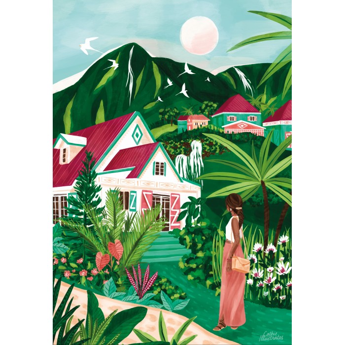 Puzzle Pieces-Peace-F-00225 Creole Village