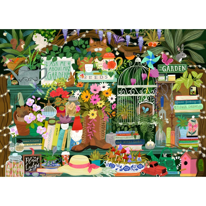 Puzzle Pieces-Peace-F-00227 A Gardener's Library