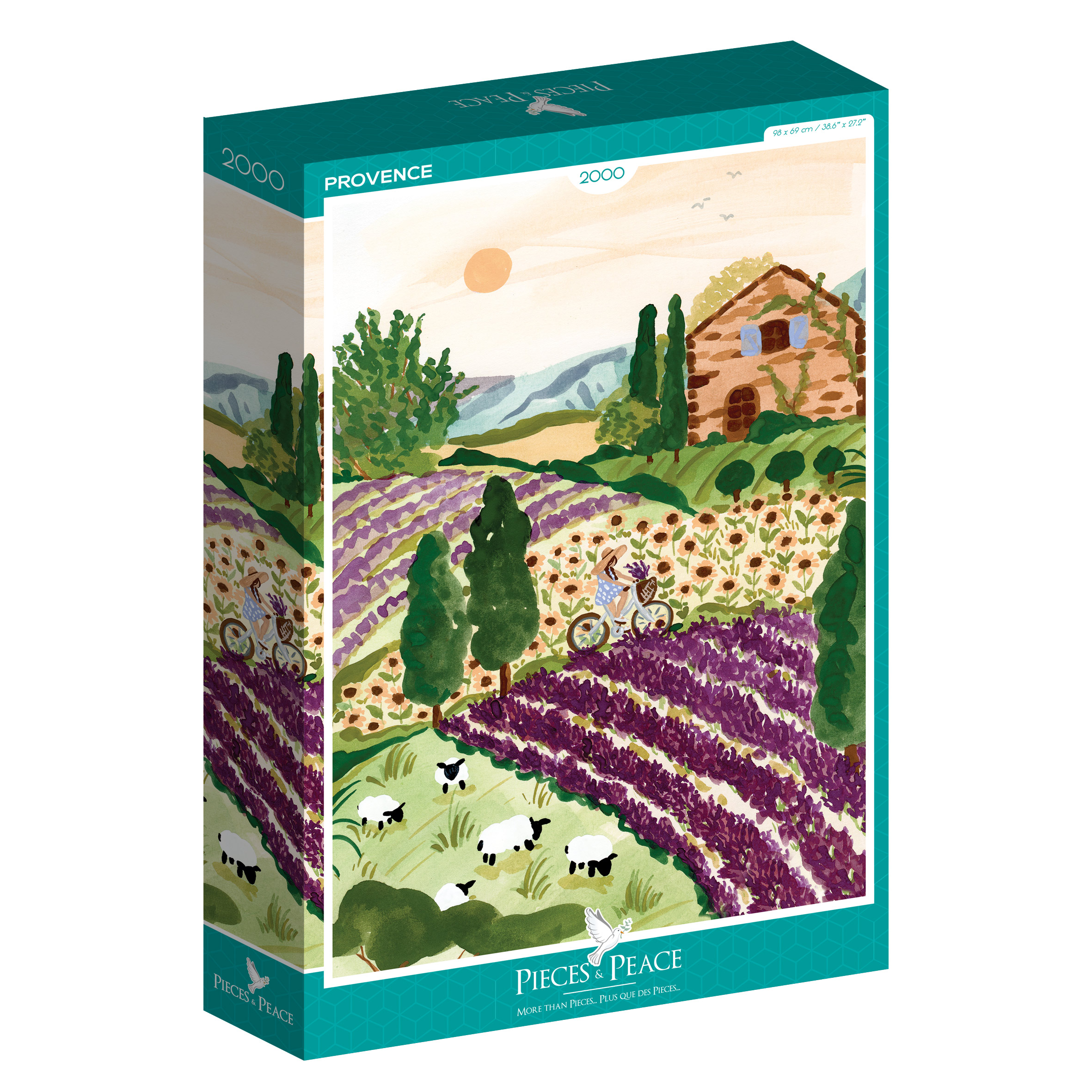 Puzzle Provence Pieces-and-Peace-0053 2000 pièces Puzzles - Villes