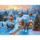 puzzle XXL Pieces - Sunset Christmas Village